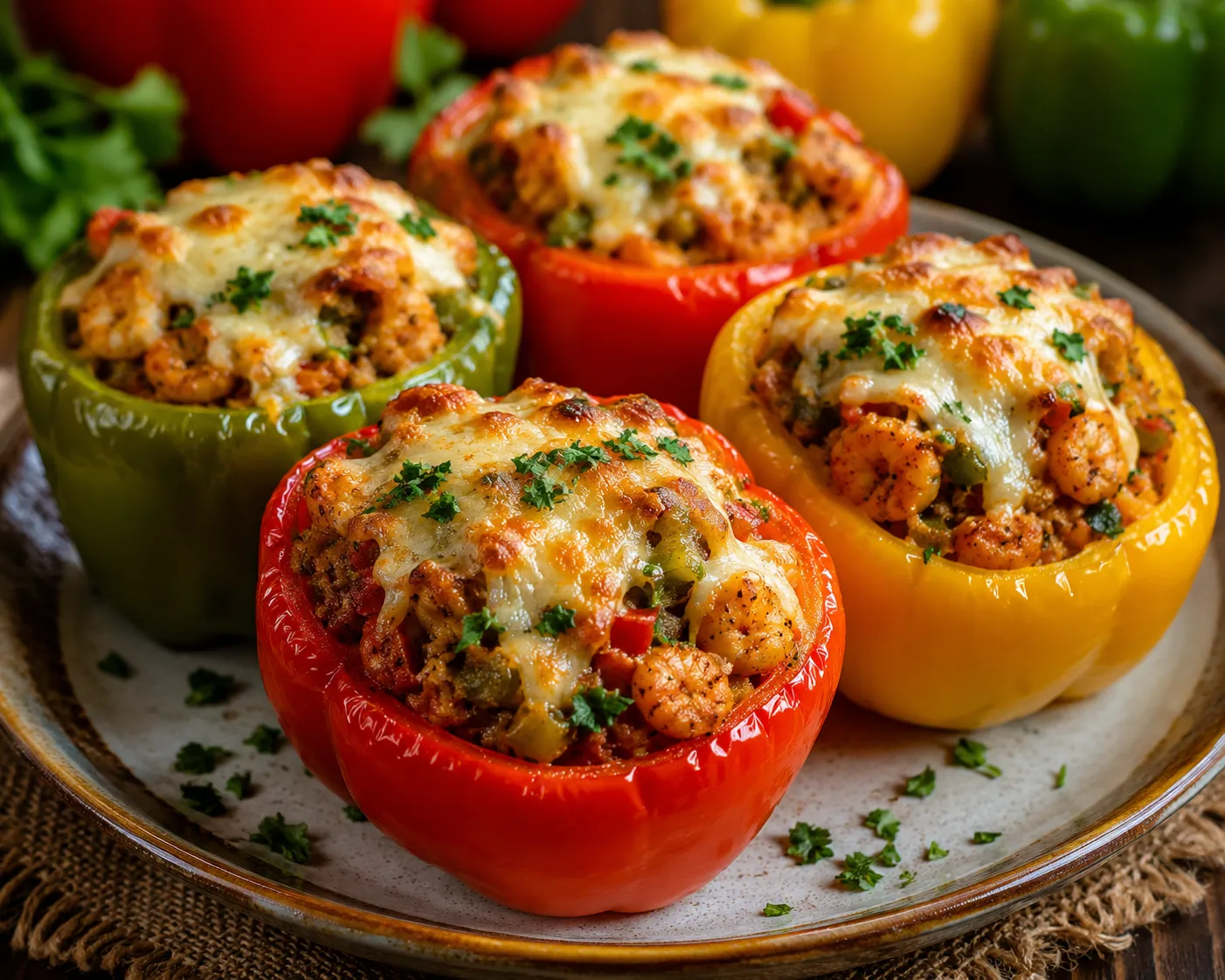 🌶️ ক্যাপসিকাম চিংড়ির দোলমা